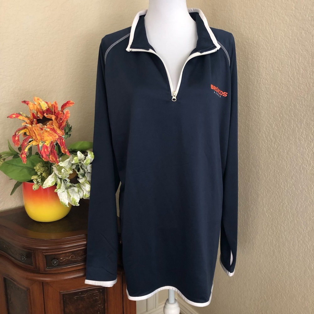 Majestic Denver Broncos 1/4 ZIP Pullover